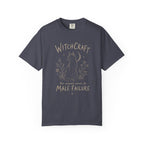 Witchcraft Cat graphic shirt featuring 'The Original Excuse for Male Failure'