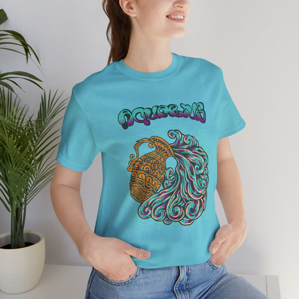 Aquarius Water Bearer Graphic Tee — Zodiac Astrology T-Shirt