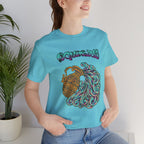 Aquarius Water Bearer Graphic graphic shirt featuring Zodiac Astrology T-Shirt