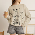 Good Omens Angel & Devil "To The World" graphic sweatshirt