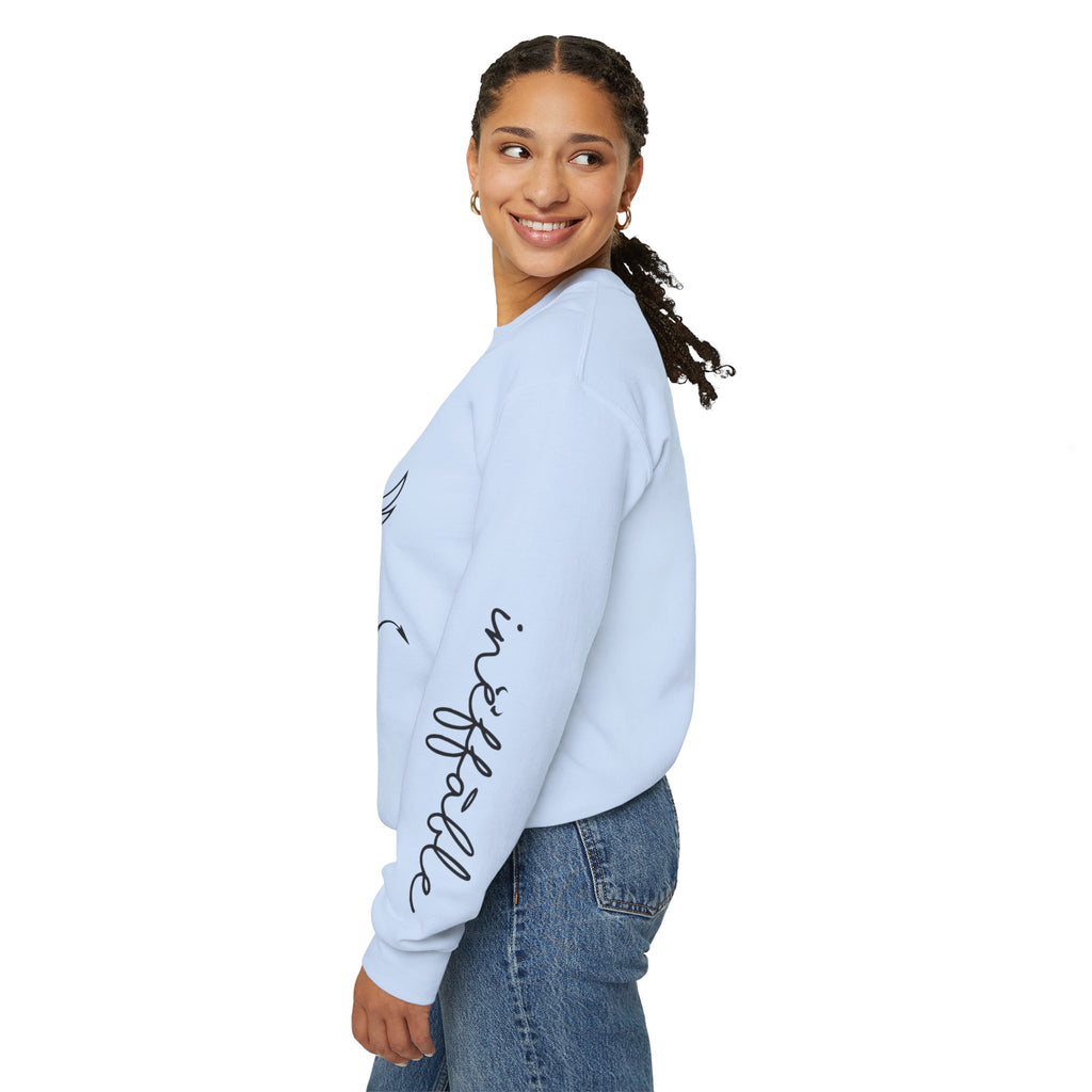 Angel & Devil 'To The World' Crewneck Sweatshirt — Good Omens Graphic