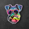 Miniature Schnauzer Sticker: Holographic Dog Lover Gift