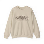 Wild Horses Sweatshirt, Vintage Western Running Horse Graphic, Celestial Equestrian Art