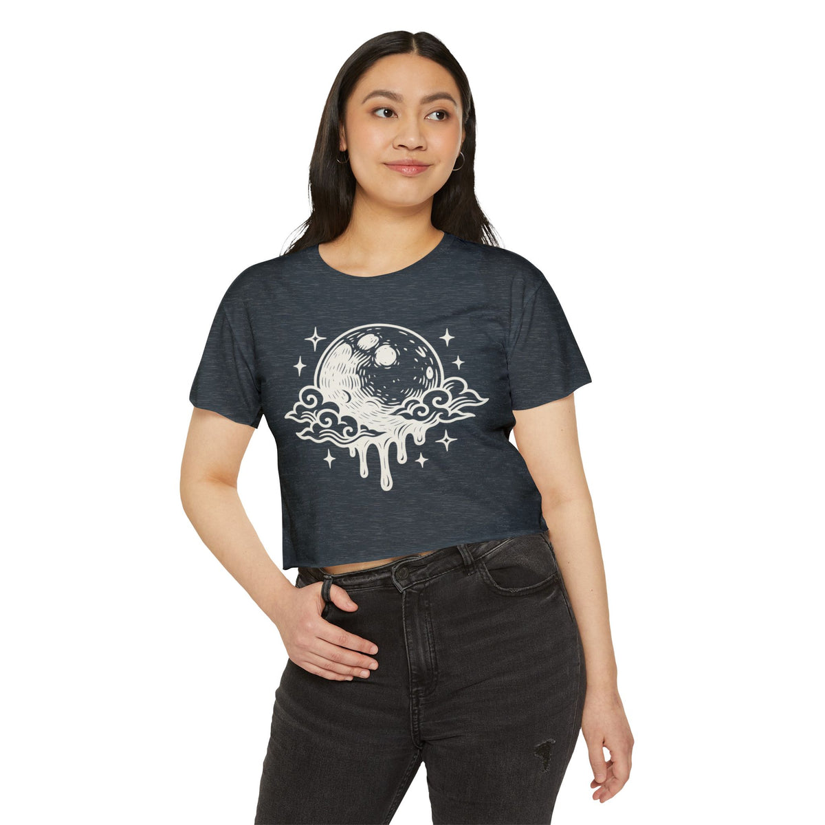 Additional photo of Moon Drip Crop Top T-shirt