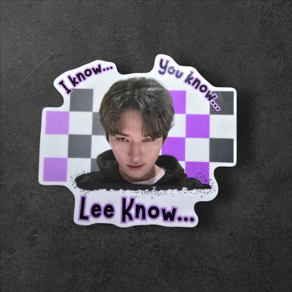 Stray Kids I know, you know, Lee Know sticker, SKZ stickers, Lee know sticker, lino stickers, skz stickers, stray kids leeknow sticker