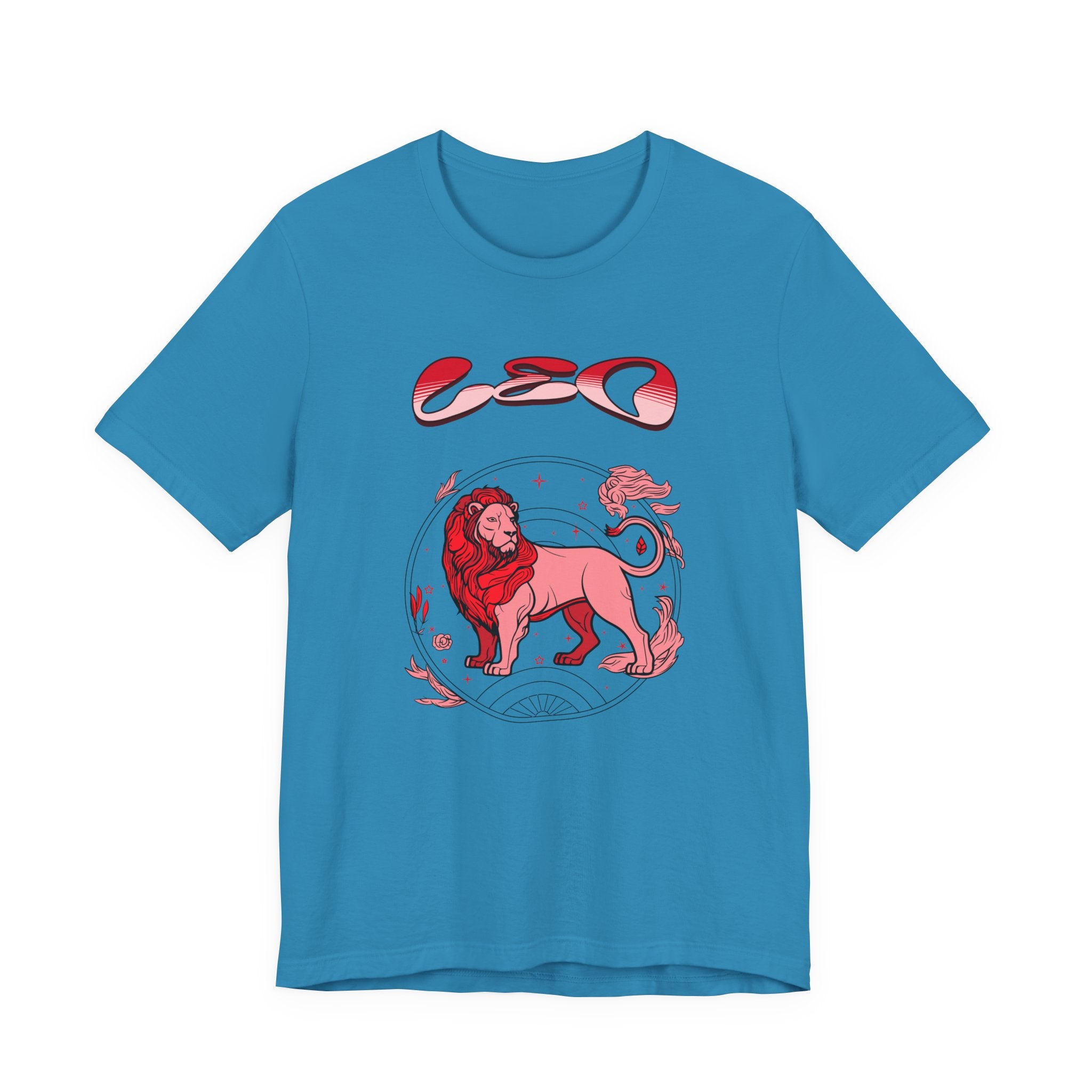 Leo Zodiac Tee — Red Lion Astrology Birthday Gift
