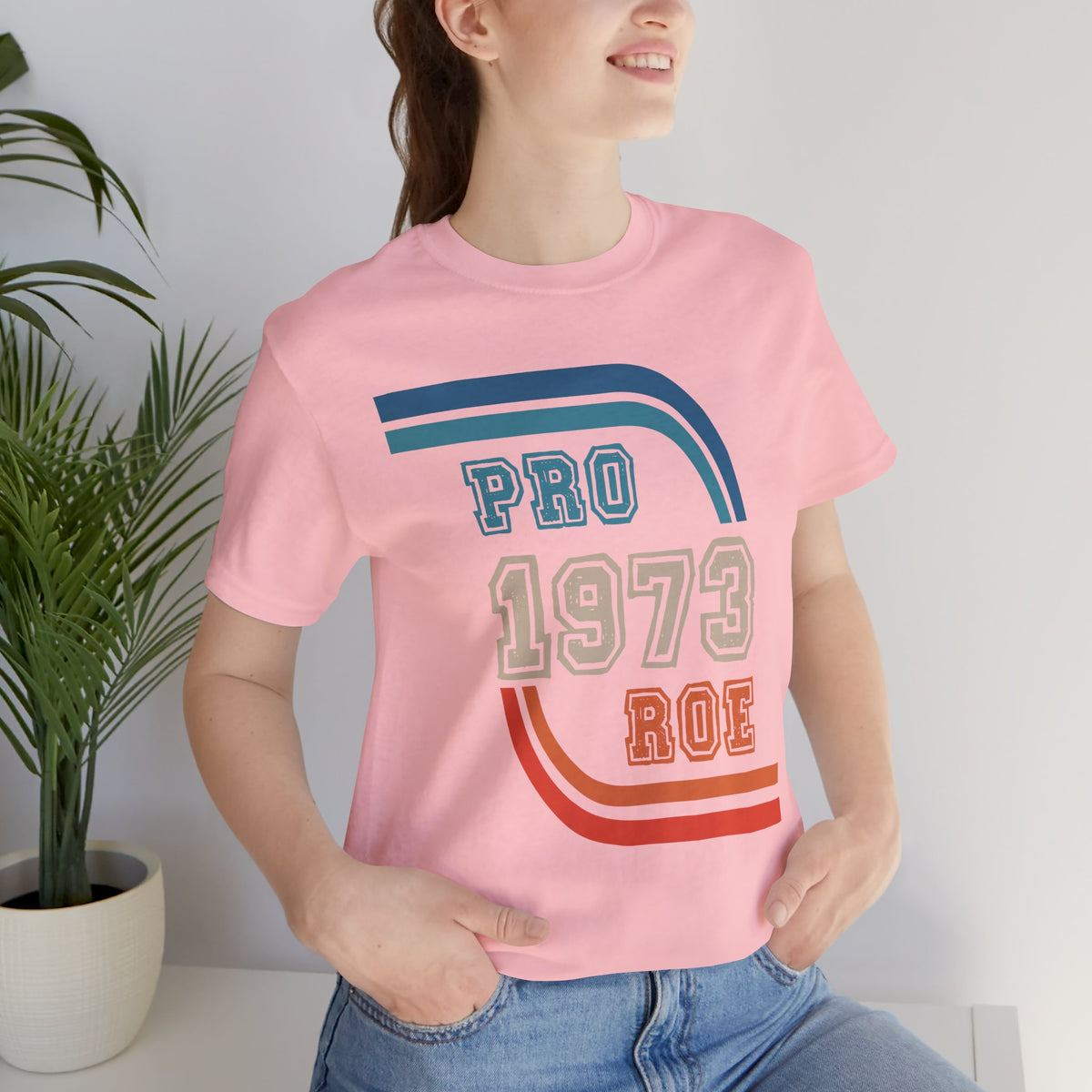 Pro Roe 1973 graphic shirt featuring Retro Reproductive Rights Graphic Tee