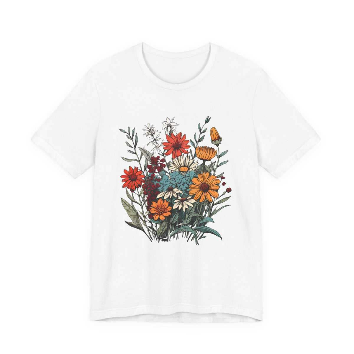Vintage Wildflower Bouquet graphic shirt