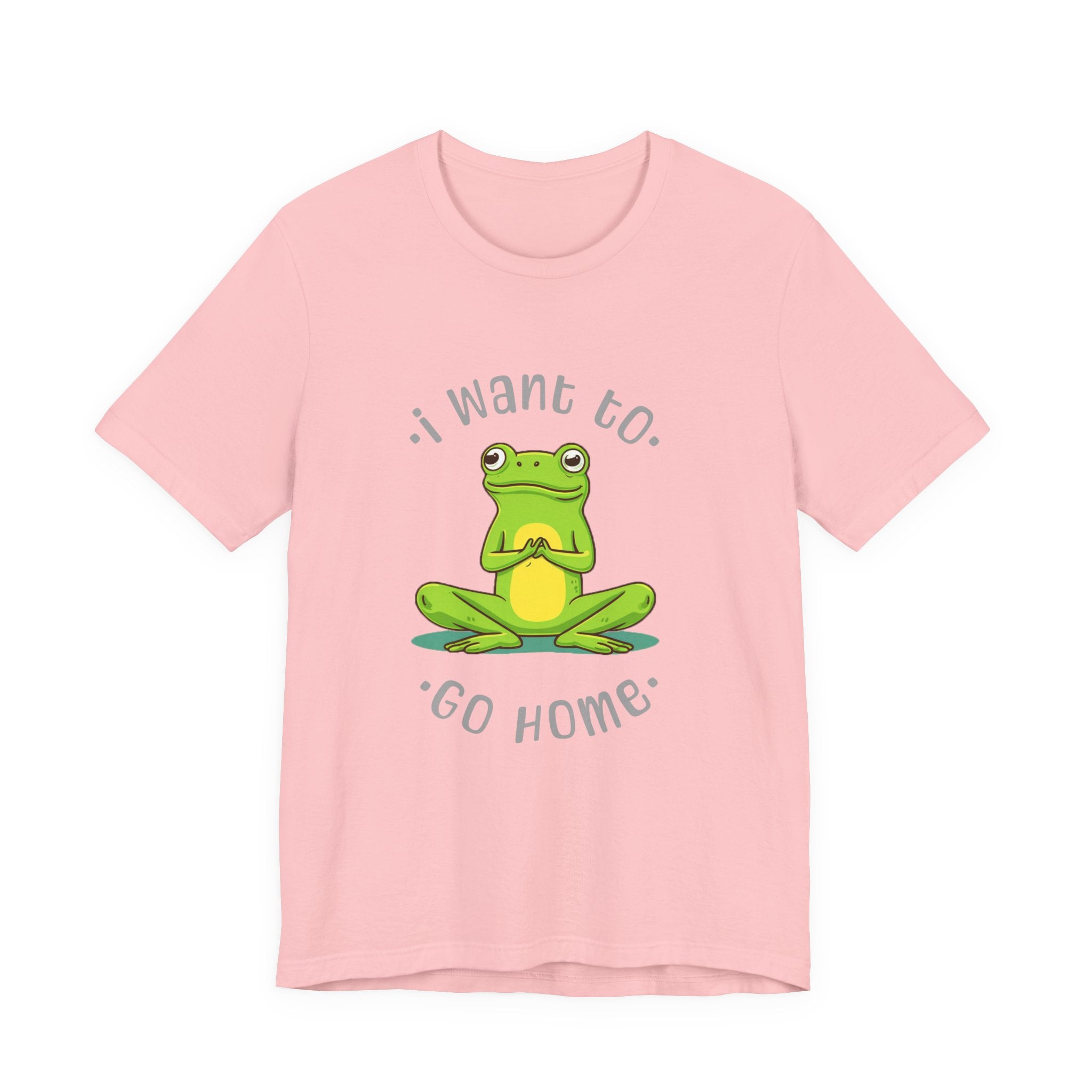 I Want To Go Home Frog Tee — Cute Meditation Frog Graphic T-Shirt