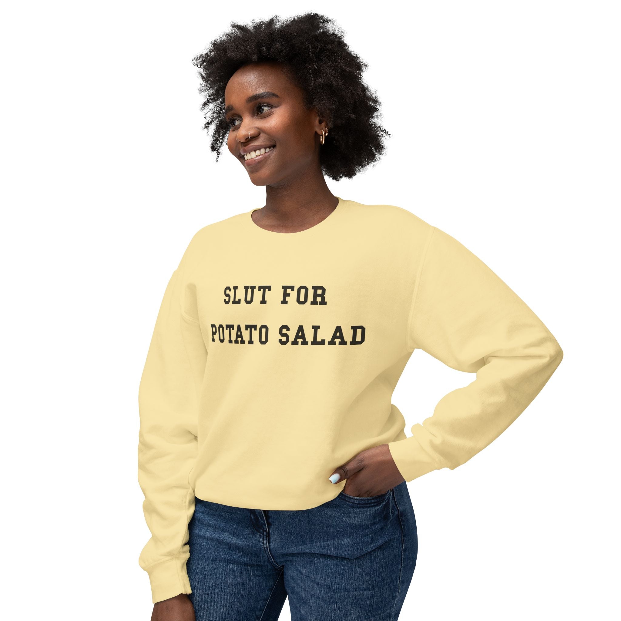 Slut for Potato Salad Sweatshirt | Funny Food Lover Crewneck