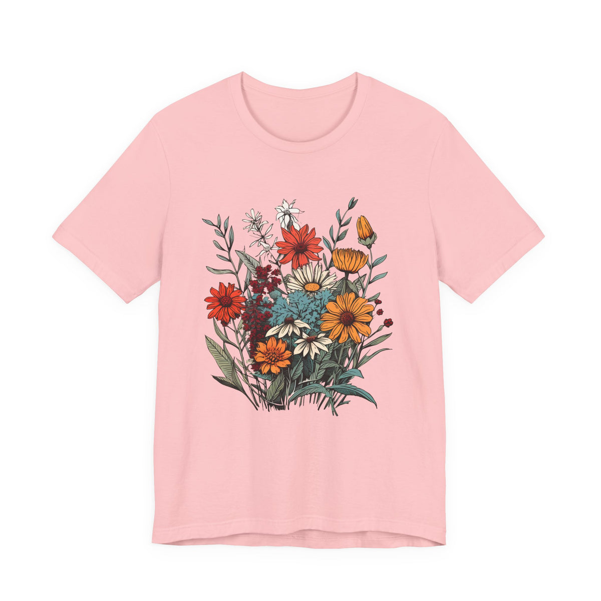 Vintage Wildflower Bouquet graphic shirt