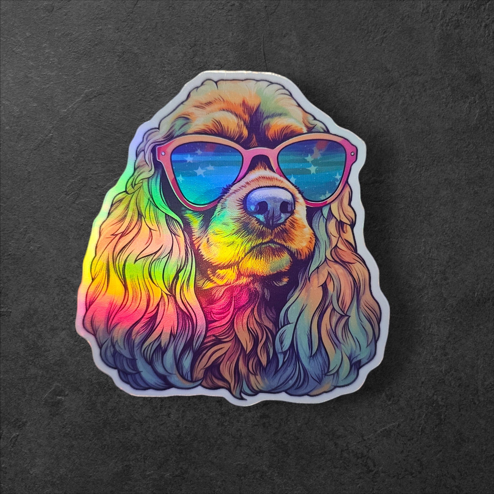Cocker Spaniel Dog Sticker: Water Resistant Vinyl Decal