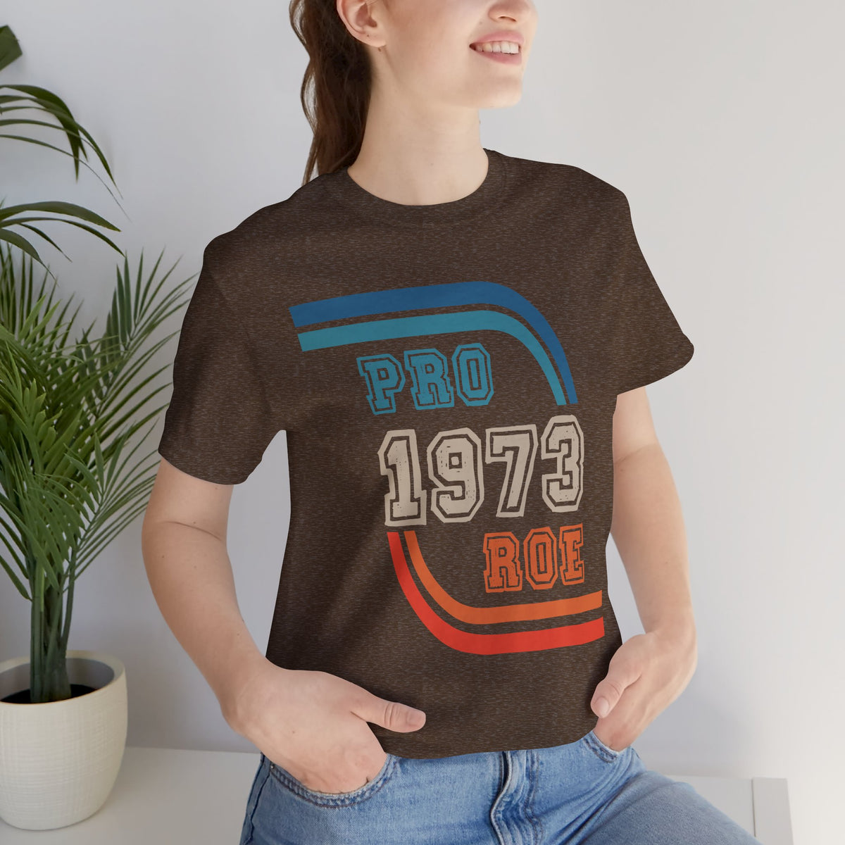 Pro Roe 1973 graphic shirt featuring Retro Reproductive Rights Graphic Tee