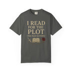 Product photo of I Read for the Plot (The Plot Is Porn) Literary Humor T-shirt