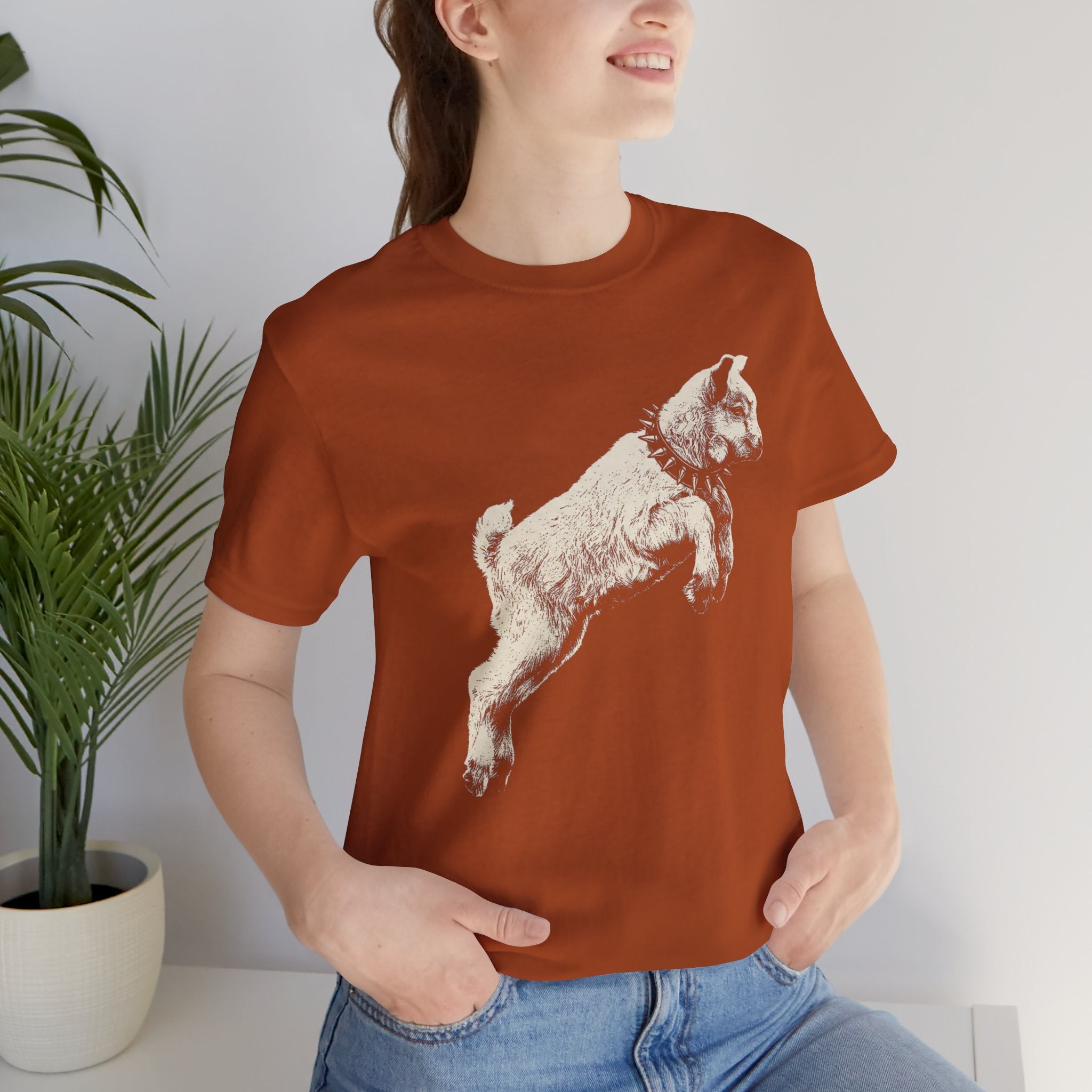 Punk Baby Goat Shirt | Vintage Goat Graphic Tee | Alternative Animal Shirt
