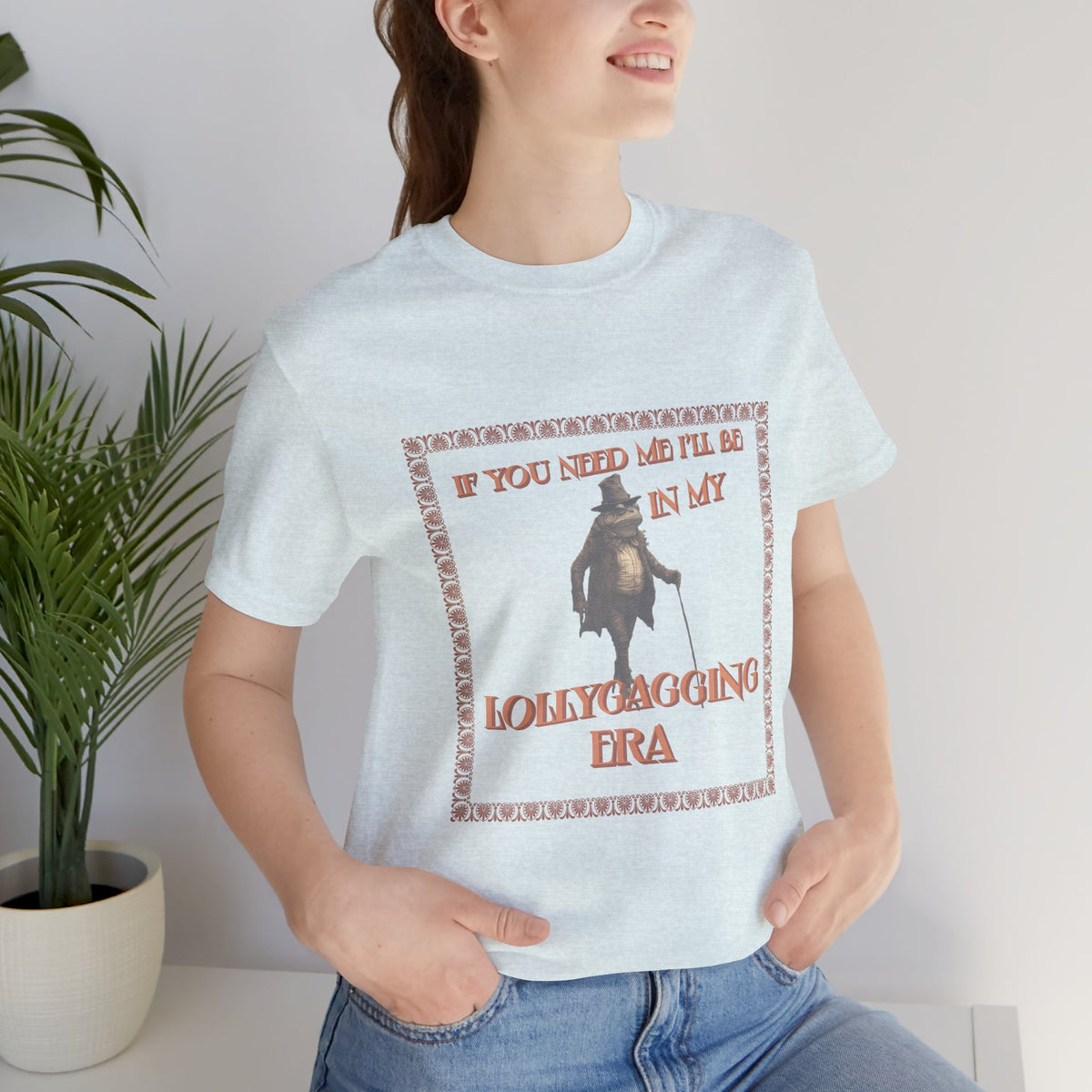 Lollygagging Era graphic shirt featuring Vintage Penguin "If You Need Me I'll Be In