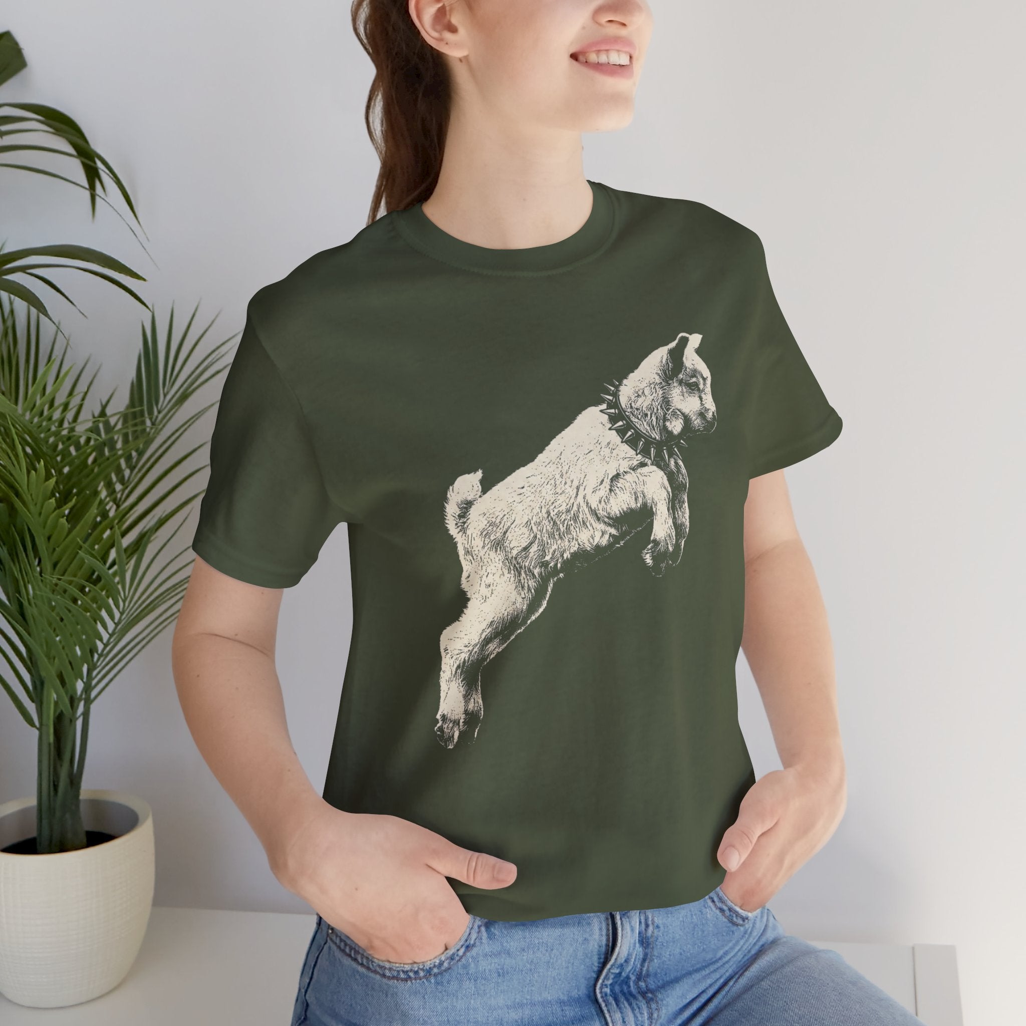 Punk Baby Goat Shirt | Vintage Goat Graphic Tee | Alternative Animal Shirt