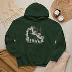 Additional photo of Wolf Silhouette — Night Forest Wolf Graphic hoodie