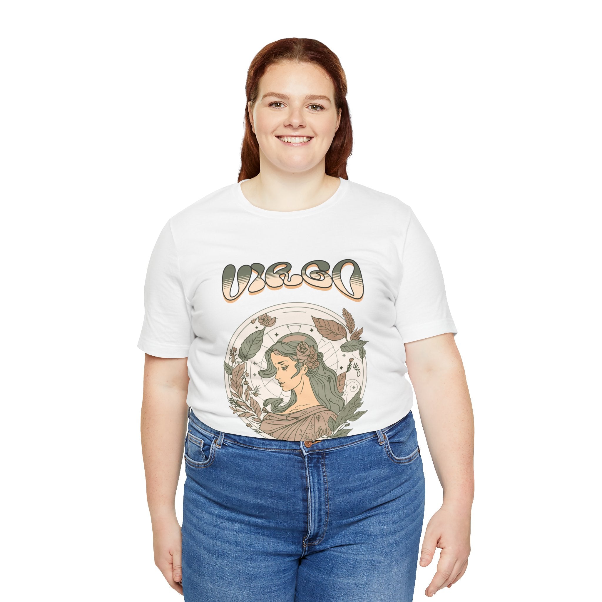 Virgo Zodiac T‑Shirt — Vintage Botanical Astrology Tee