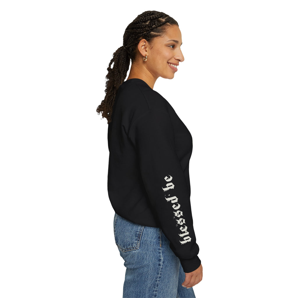 Blessed Be Sweatshirt, Occult Witchcore Crewneck, Goat Skull Sweater, Dark Witchy Aesthetic, Grunge Pagan Pullover Unisex