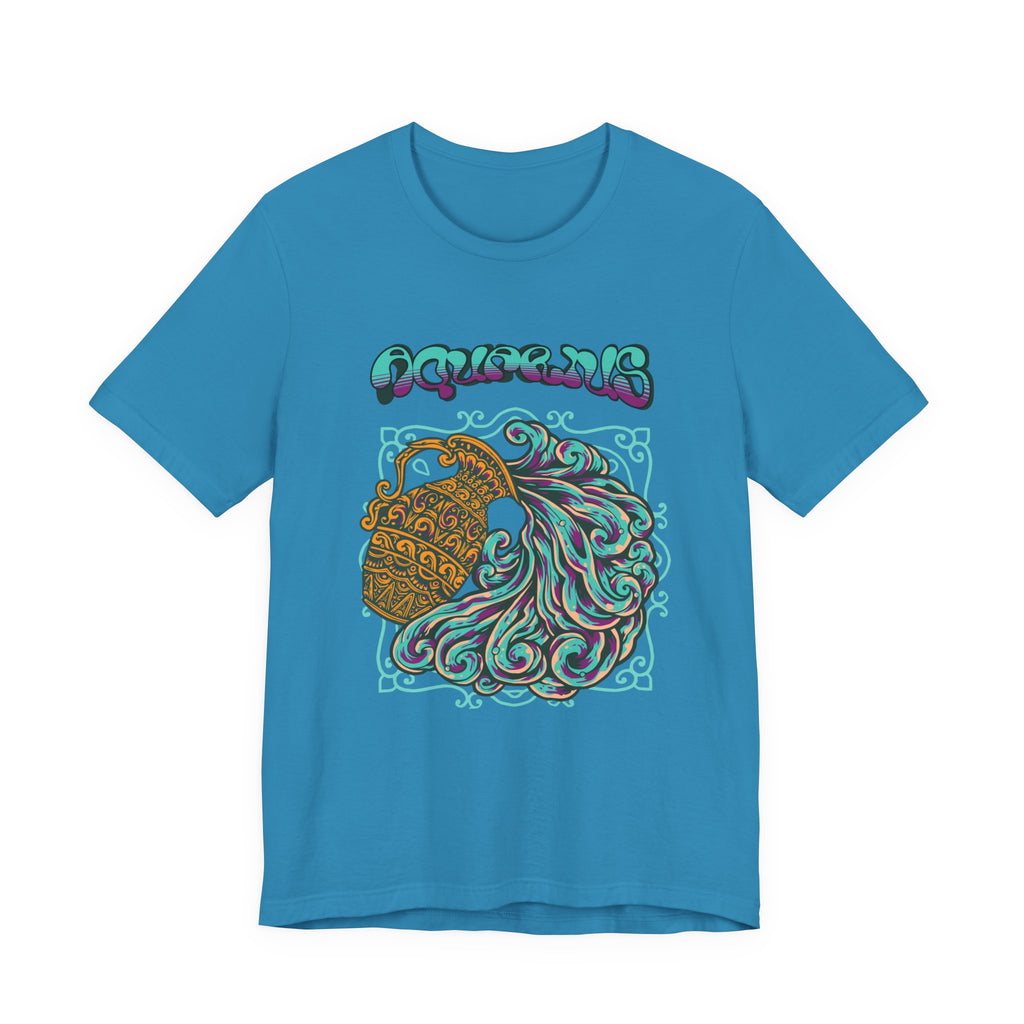 Aquarius Water Bearer Graphic Tee — Zodiac Astrology T-Shirt