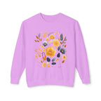 Golden Blooms graphic sweatshirt featuring Vintage Botanical Floral