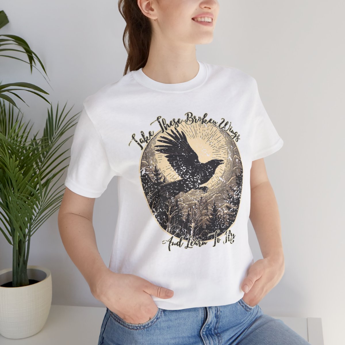 Blackbird graphic shirt featuring Take These Broken Wings Graphic Tee