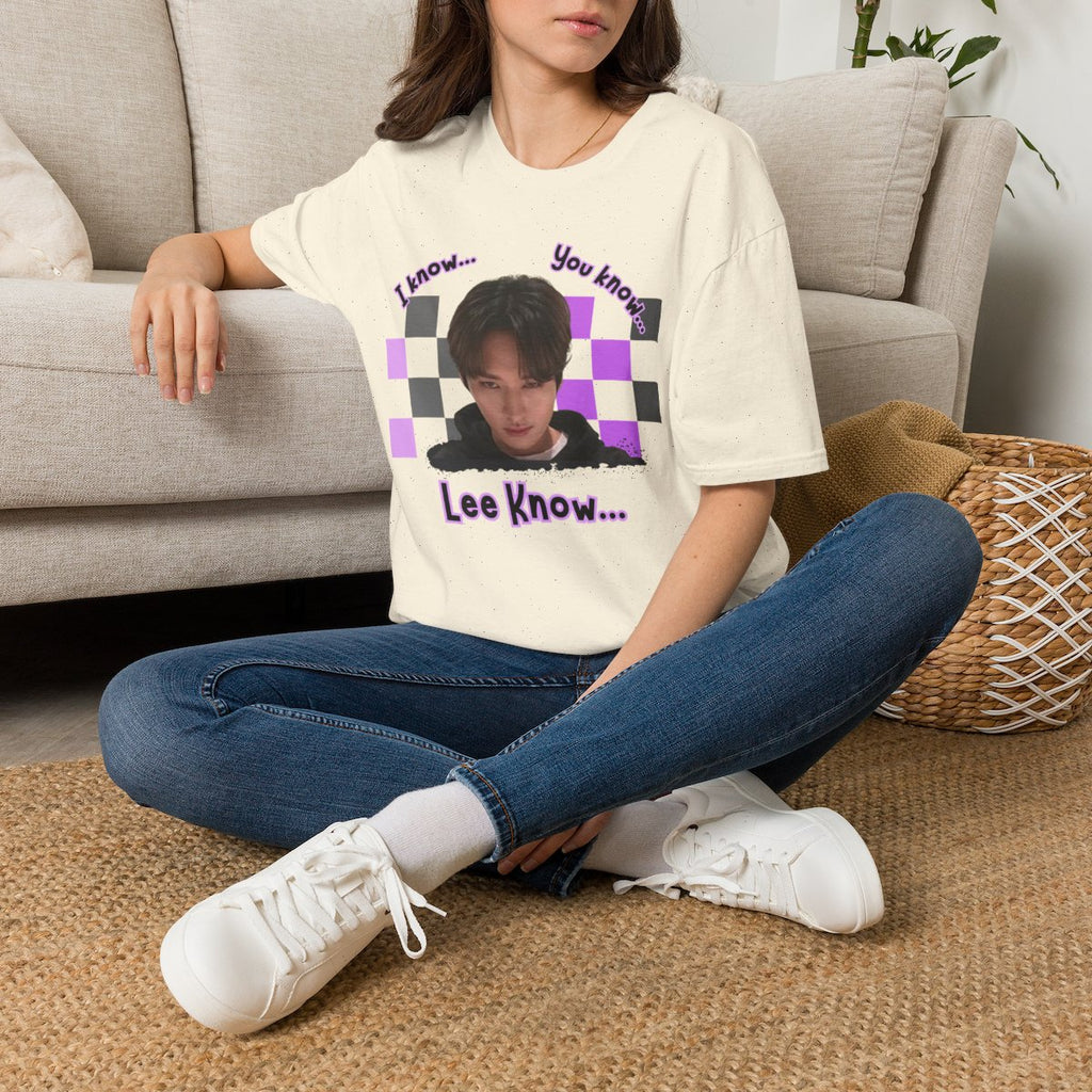 Lee Know Kpop I Know You Know Meme graphic shirt featuring Stray Kids Fan Inspired Tee