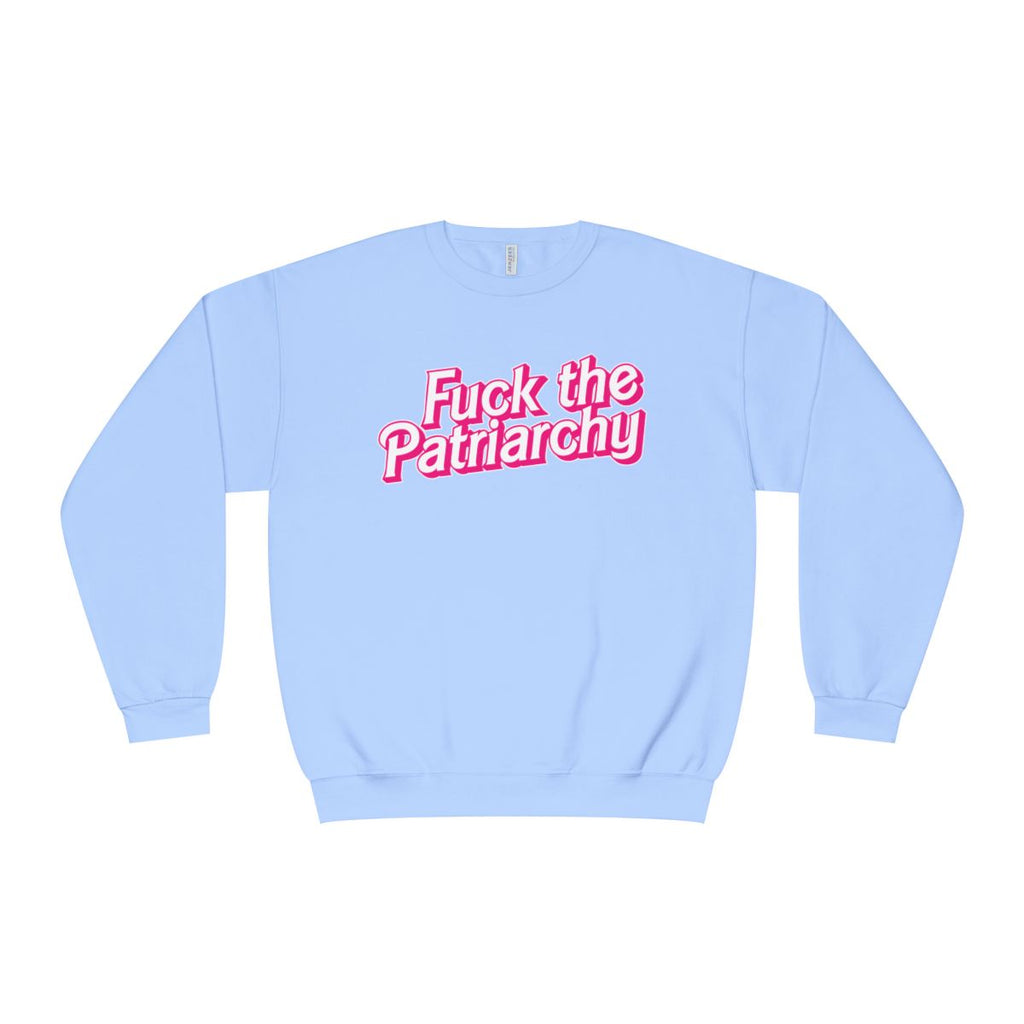 Fuck the Patriarchy graphic sweatshirt featuring Feminist Statement Pullover