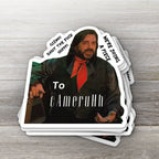 What We Do in the Shadows vinyl sticker in White