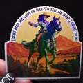 Outlaw Country Triune God Sticker: Water Resistant Country Music Decal