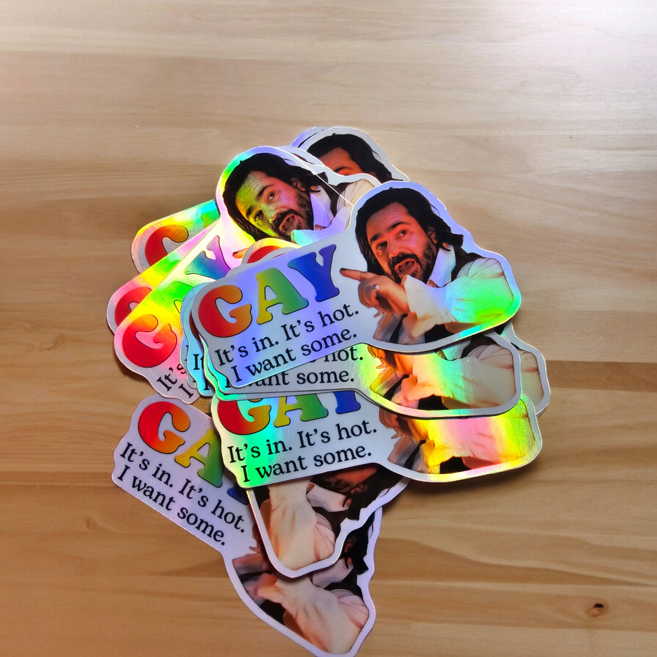 What We Do in the Shadows Vinyl Sticker - Laszlo - Gay Is Hot Fandom Sticker Gift