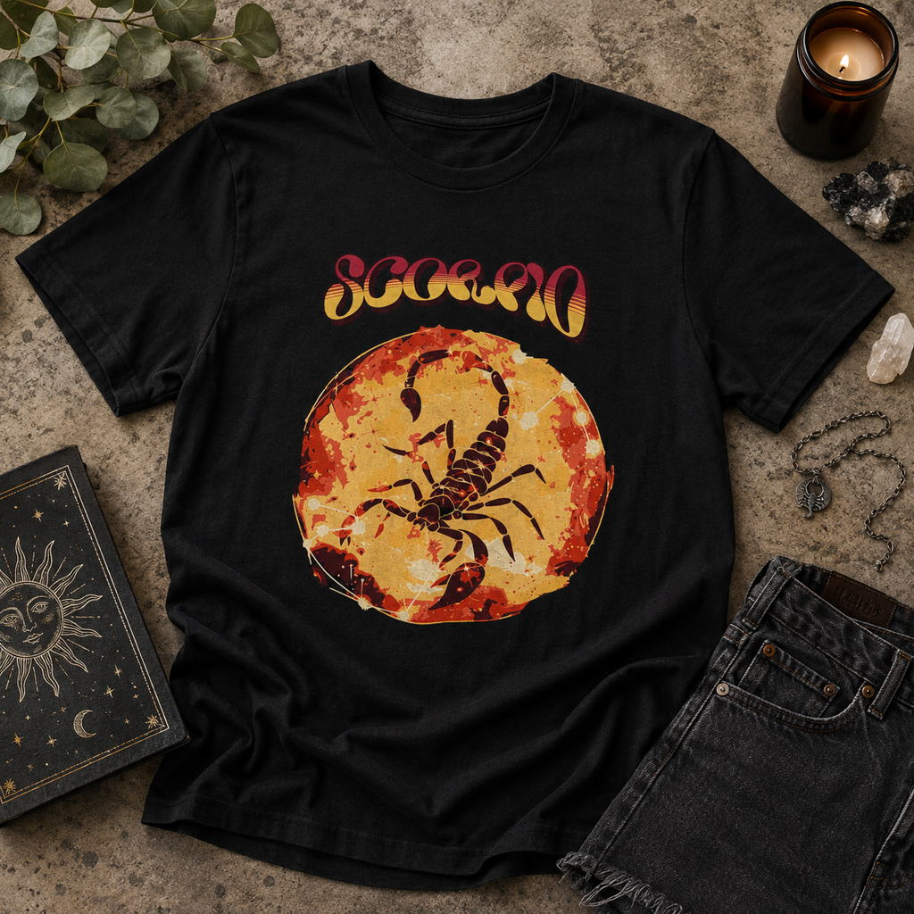 Scorpion Zodiac Tee — Vintage Astrological Scorpio T-Shirt