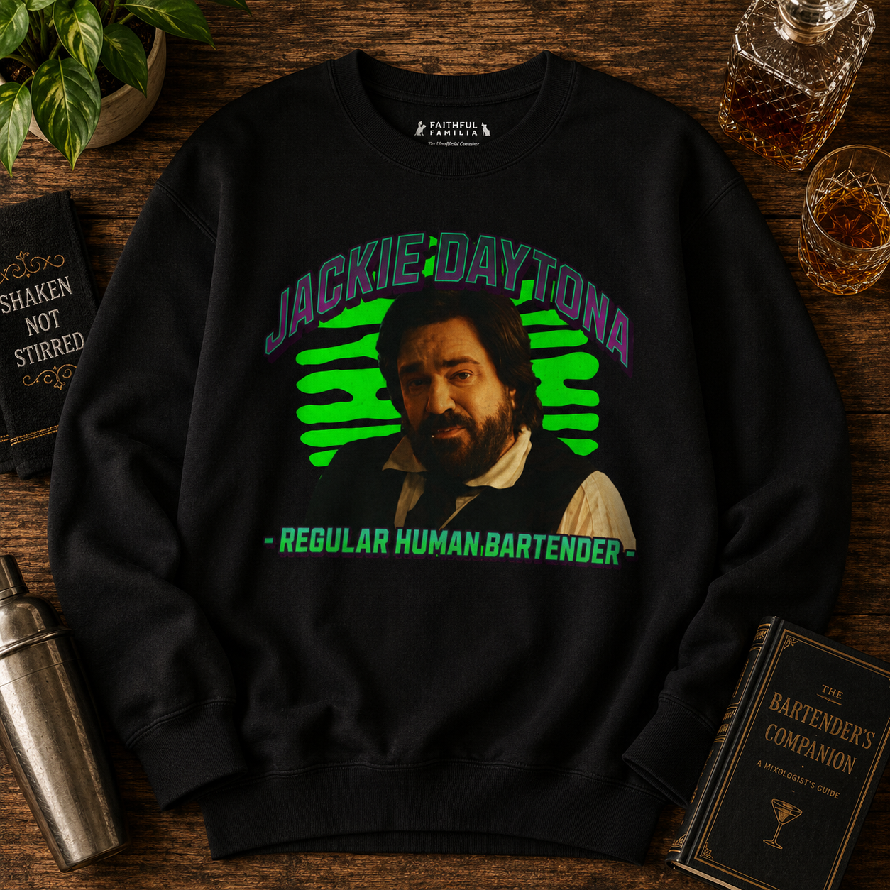 Jackie Daytona Regular Human Bartender Sweatshirt | What We Do in the Shadows Crewneck