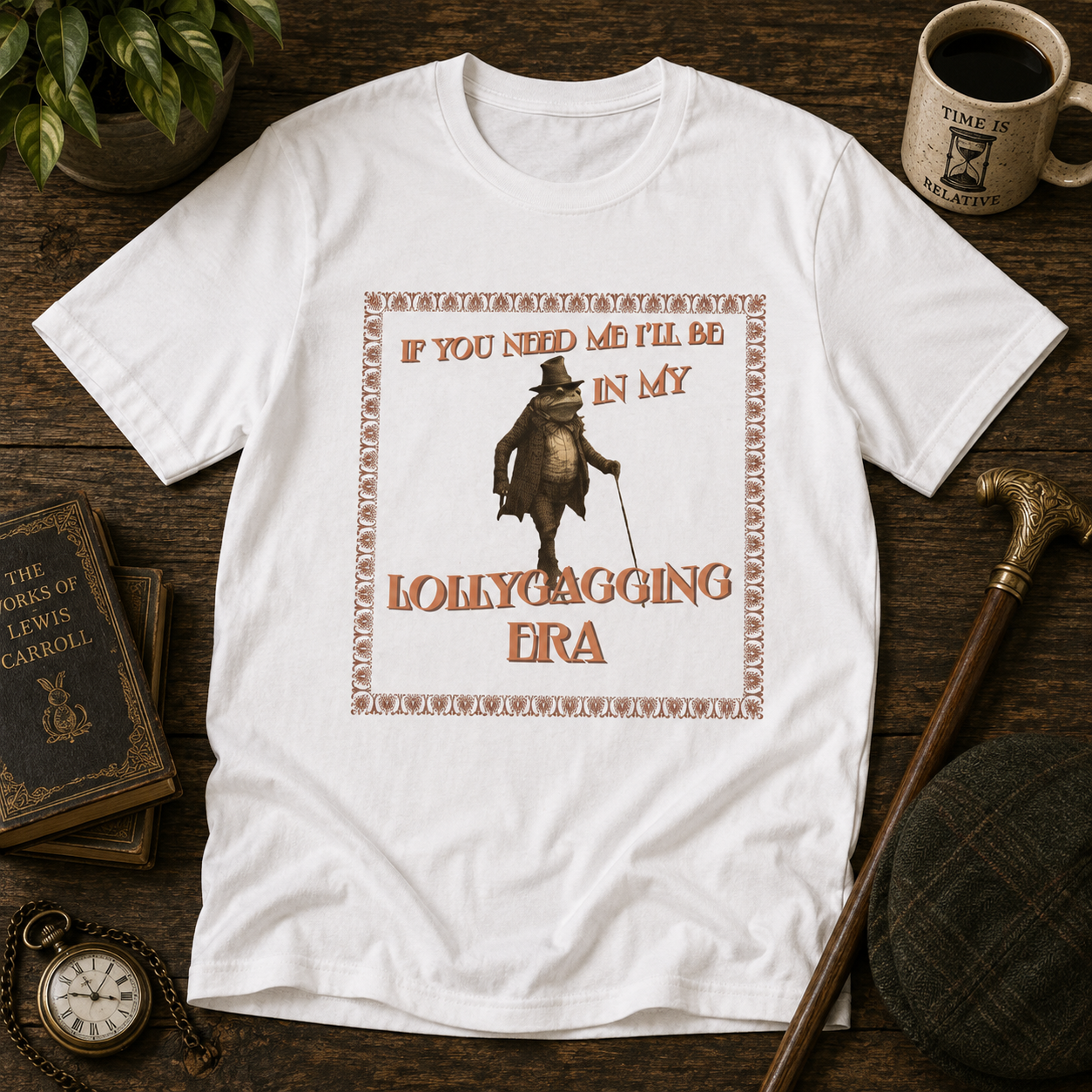 Lollygagging Era T-Shirt — Vintage Penguin "If You Need Me I'll Be In My Lollygagging Era" Graphic Tee