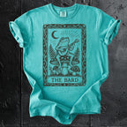 The Bard graphic shirt featuring Vintage Frog Bard Tarot Art Tee