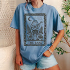 The Bard graphic shirt featuring Vintage Frog Bard Tarot Art Tee in Black