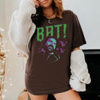 What We Do in the Shadows BAT graphic shirt featuring Laszlo Cravensworth Vampire Graphic Tee