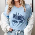 Kentucky Cabin T‑Shirt — 'Kentucky Up The Holler' Rustic Cabin Graphic Tee