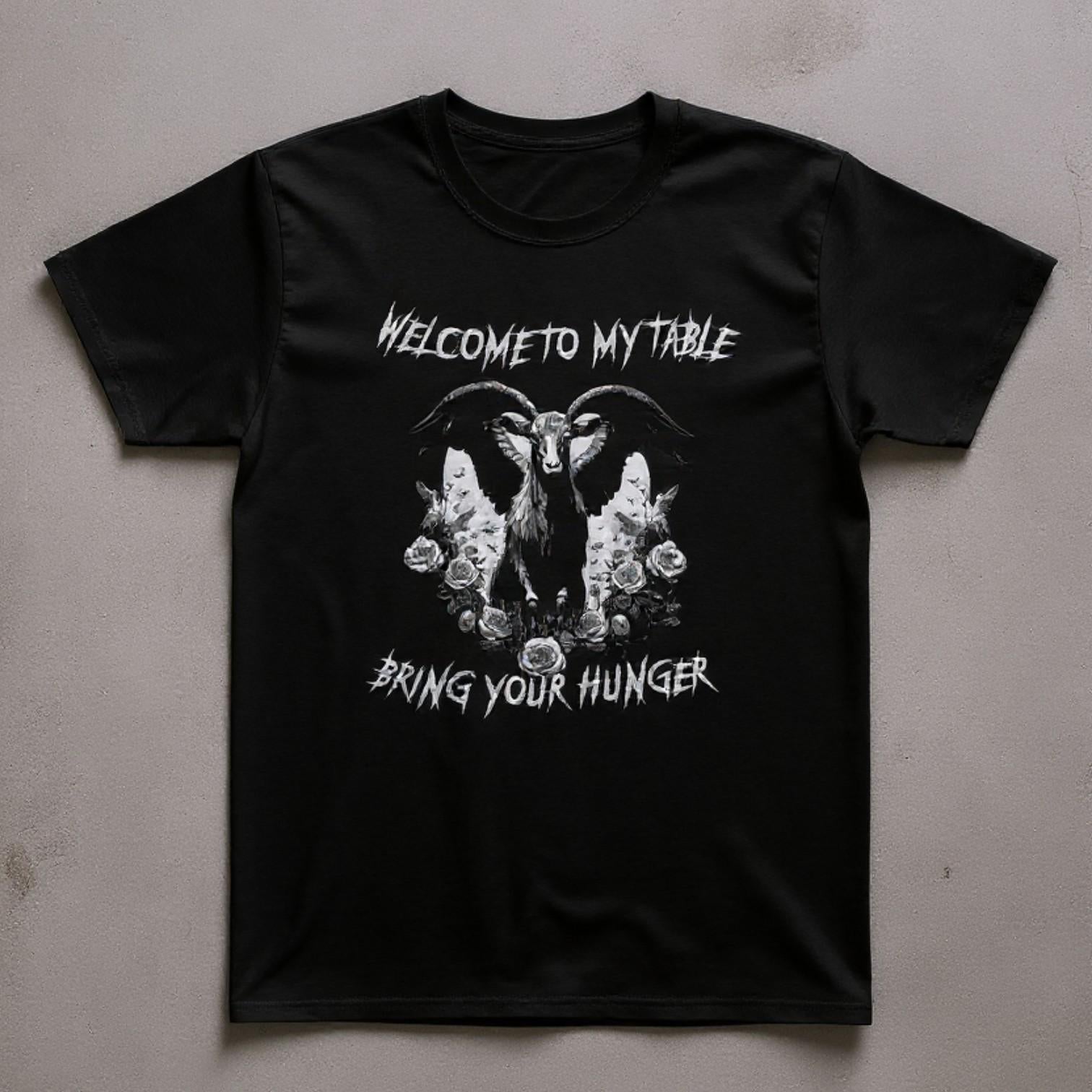 The Amazing Devil Shirt | Welcome to My Table Bring Your Hunger Tee | The Horror and the Wild