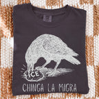 Chinga La Migra Raven Graphic graphic shirt featuring Political Statement Shirt
