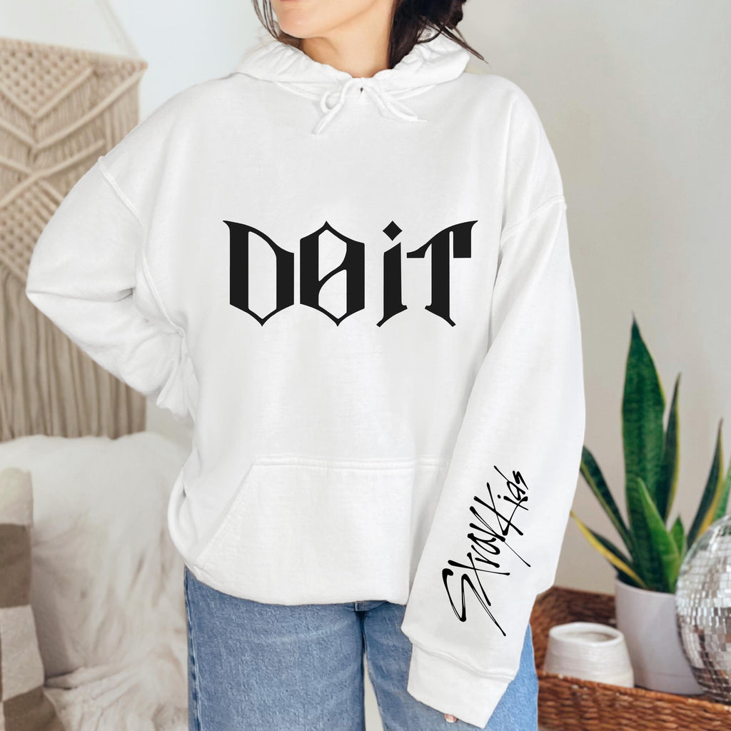 Stray Kids DO IT Hoodie | SKZ Sleeve Print K-Pop Pullover Hoodie
