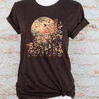 Autumn Moon Sakura graphic shirt