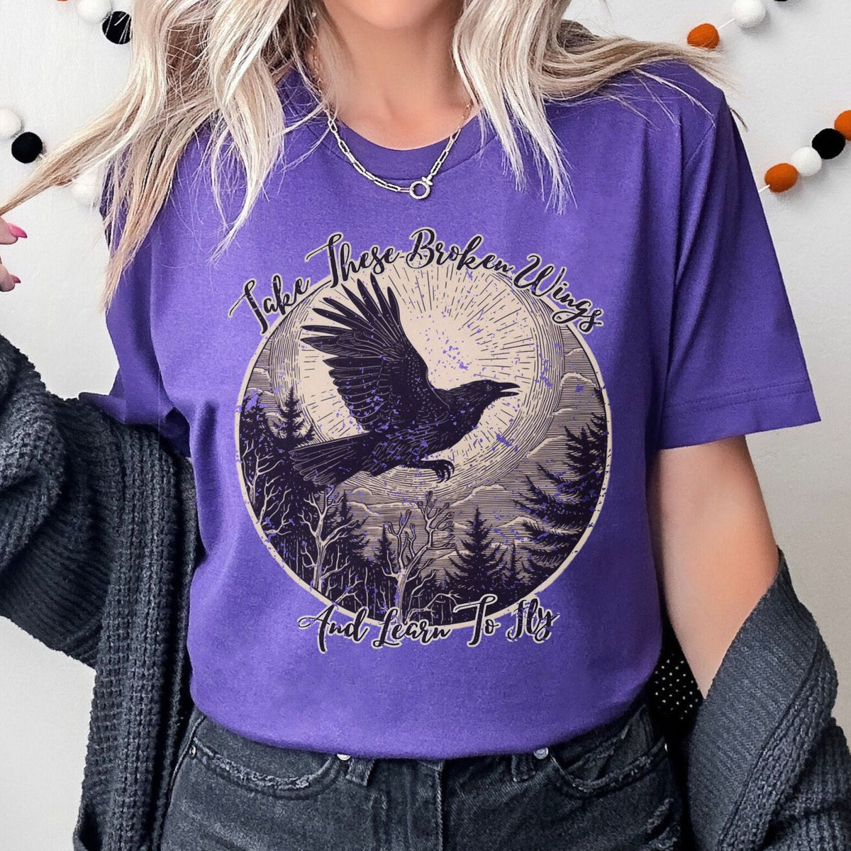 Blackbird graphic shirt featuring Take These Broken Wings Graphic Tee