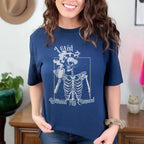 Skeleton Graphic graphic shirt featuring "I Exist Without My Consent" Gothic Skull