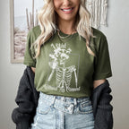 Skeleton Graphic graphic shirt featuring "I Exist Without My Consent" Gothic Skull