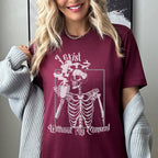 Skeleton Graphic graphic shirt featuring "I Exist Without My Consent" Gothic Skull