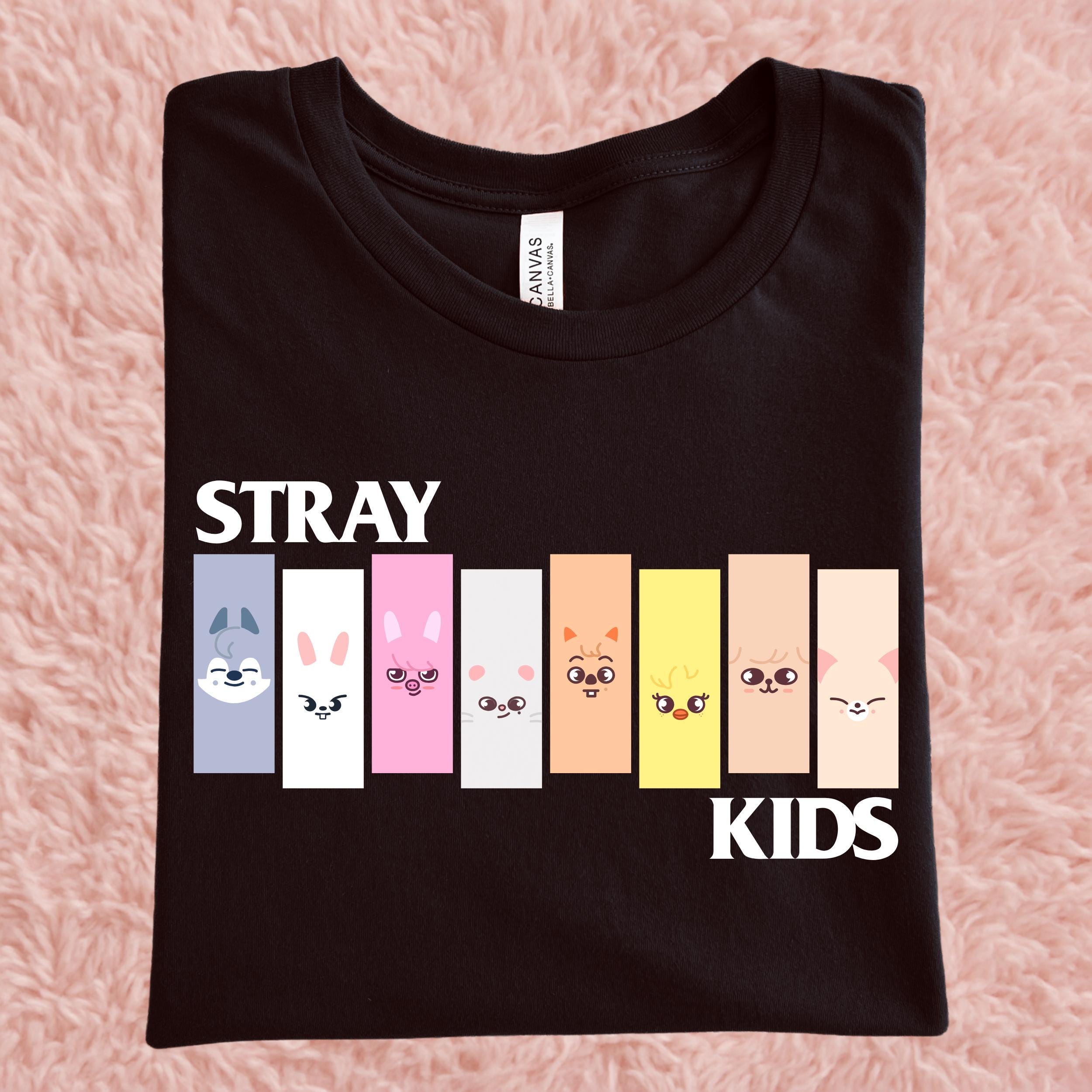 Stray Kids Inspired SKZOO Shirt | Cute Kpop Fan Tee, Minimal Idol Animal Graphic, Soft Unisex Music Shirt
