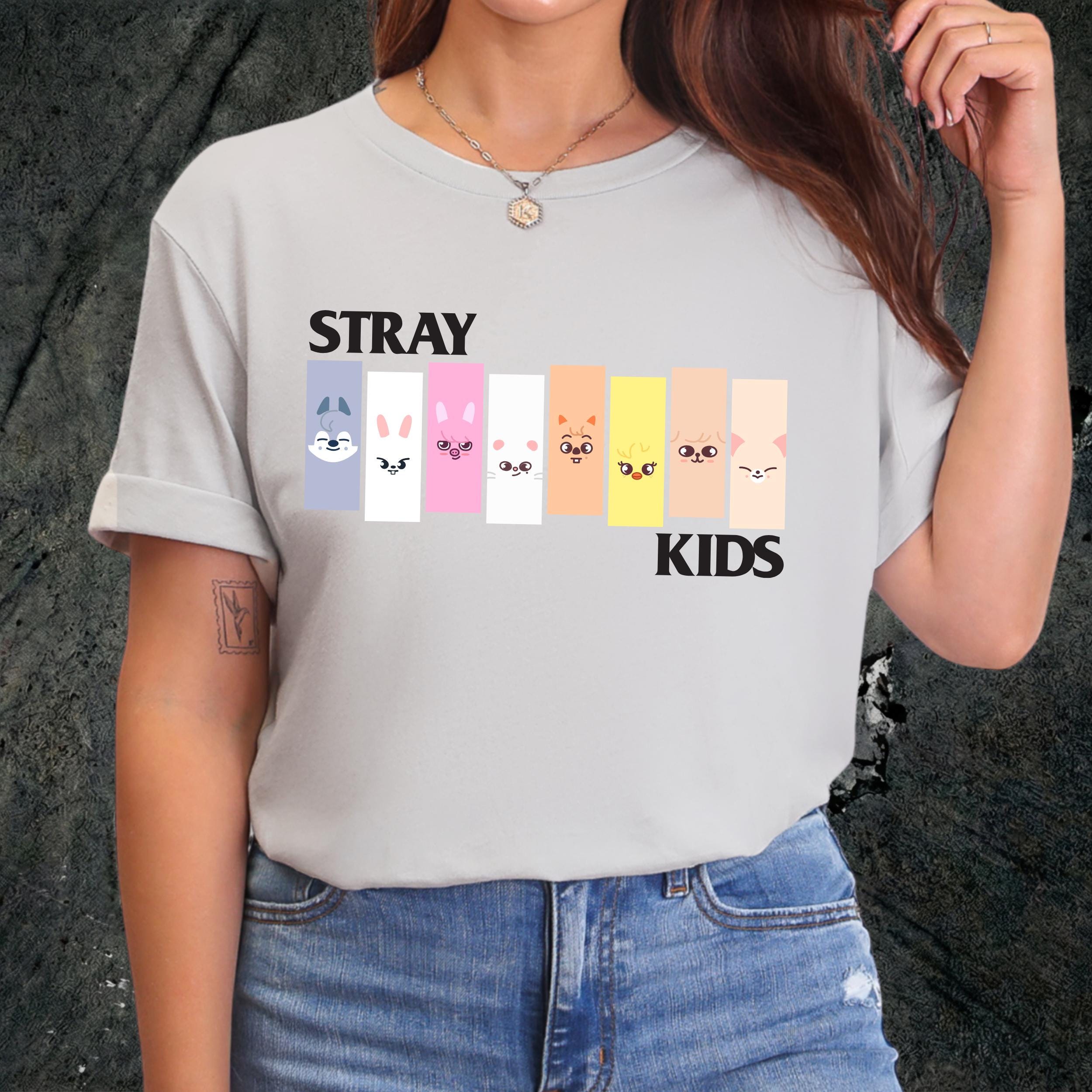 Stray Kids Inspired SKZOO Shirt | Cute Kpop Fan Tee, Minimal Idol Animal Graphic, Soft Unisex Music Shirt