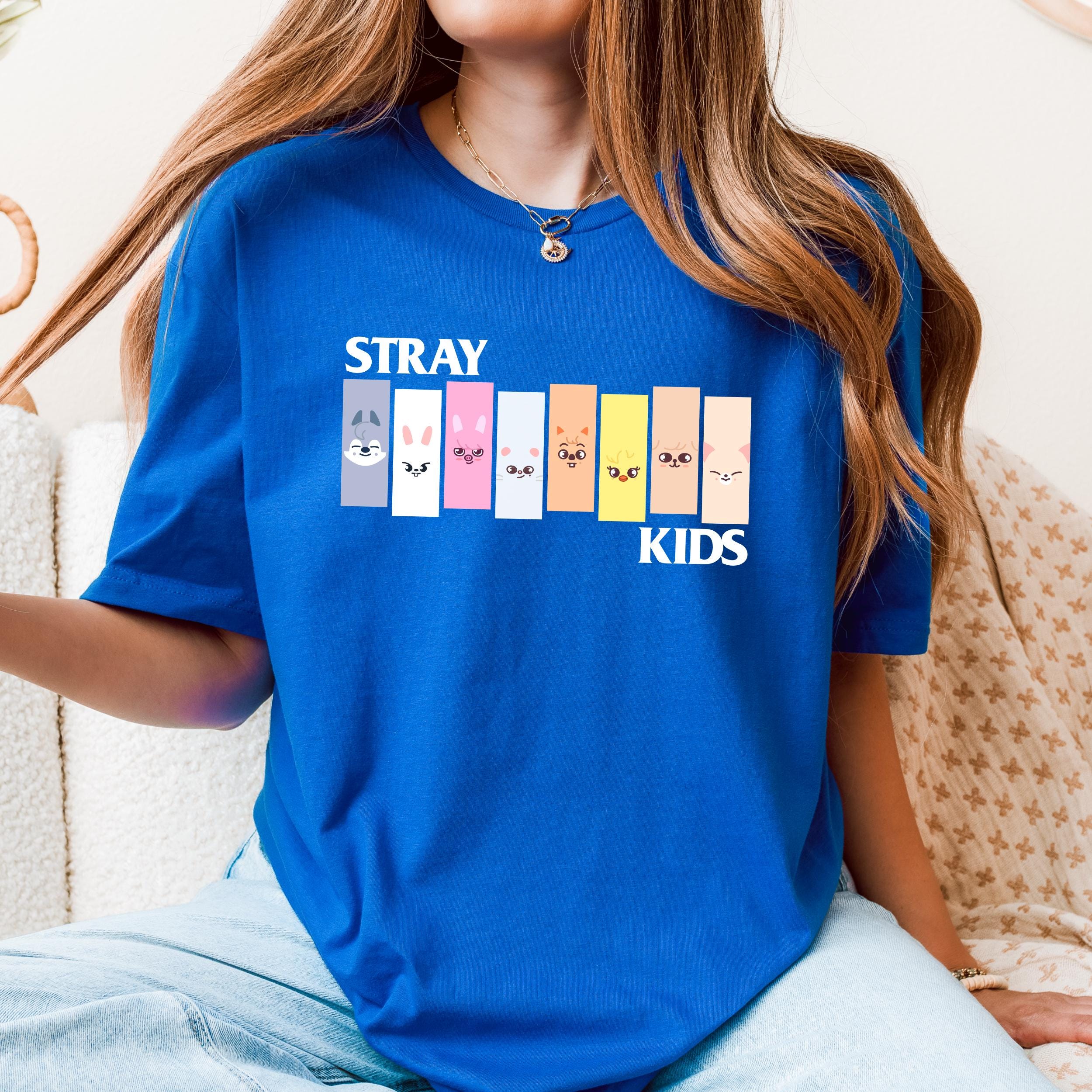 Stray Kids Inspired SKZOO Shirt | Cute Kpop Fan Tee, Minimal Idol Animal Graphic, Soft Unisex Music Shirt